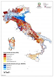 Mappa rischi naturali Italia - Giuriolo e Pandolfo